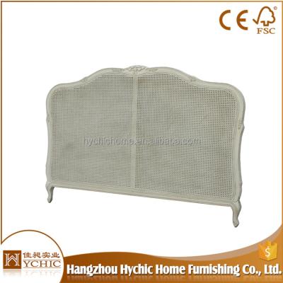 China Quick Delivery Bed Room Furniture Solid Wood Peacock Rattan Headboard for sale