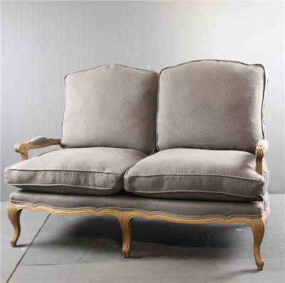 China Chesterfield SOFA French Style Antique Rattan Back Two Seat Sofa Set for sale