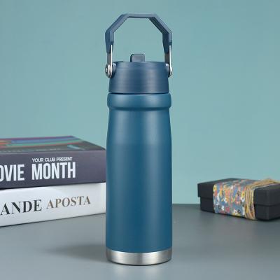 China Business Stainless Steel Thermos Mug Sports Bike Vacuum Portable Fashion Outdoor Large Capacity Water Cup for sale