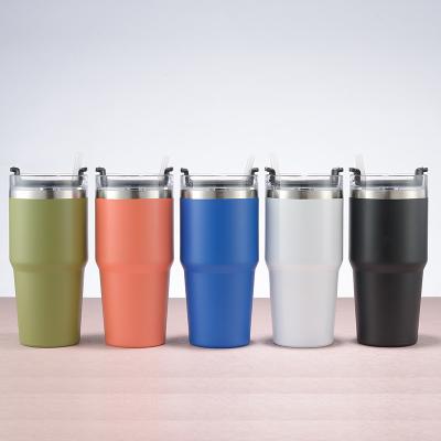 China Logo 304 Stainless Steel Thermos Travel Coffee Mug PORTABLE Custom Loose Water Cup Bottle for sale