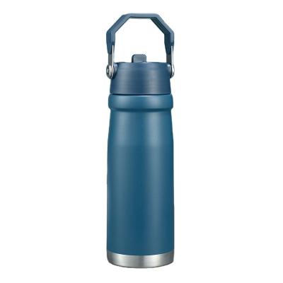 China Business Sports Outdoor Water Pot Double-Layer Water Bottle Metal Stainless Steel Tumblers With Handle 304 Stainless Steel for sale