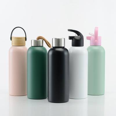 China Wholesale Casual Thermos Cup Business Color Stainless Steel Portable Simple Direct Drinking Water Bottle for sale