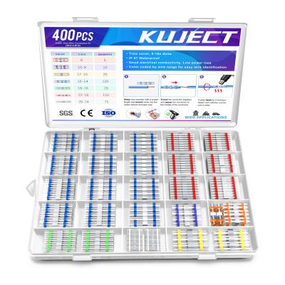 China Wire Connecting 400PCS Solder Joint Heat Shrink Wire Butt Connectors IP67 Wire Connector Kit for sale