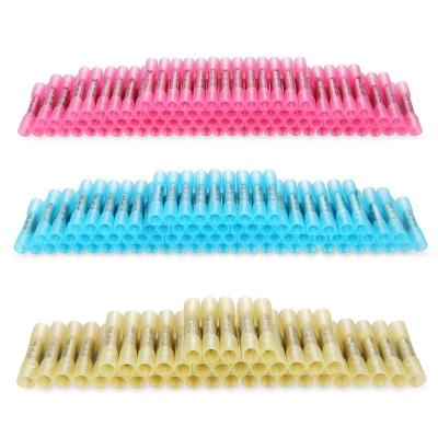 China 210pcs Butt Splice Heat Shrink Butt Waterproof Insulated Terminal Connectors Crimp Electrical Lug for sale