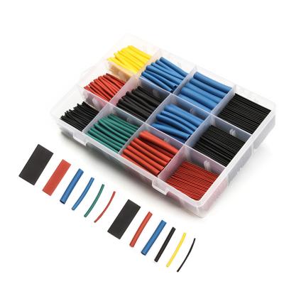 China Automobile Heat Shrink Tube Assortment 530pcs Kit Heat Shrink Tubing High Quality High Tension Shrink Tubing for sale