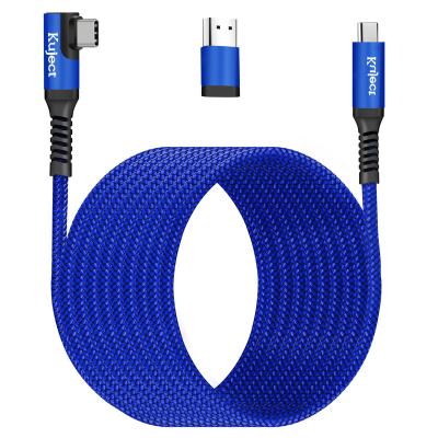 China 90 Degree 3A Right Angle Fast Charging Cable 6m Usb Charging Type C Cable For Oculus Search 2 VR Type-C Link Cable for sale