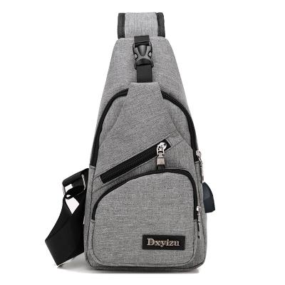 China High Quality Multifunctional Male Shoulder Bags USB Charging Cross - Body Bags Anti Theft Chest Bag for sale