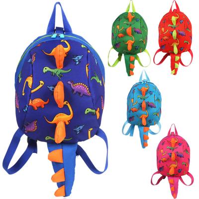 China Wholesale waterproof new style 3d dinosaur anti-lost cartoon kids school backpack bag for sale