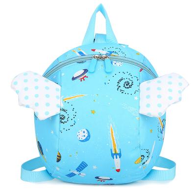 China Cute waterproof children's anti-lost backpack wings boys and girls school bag kindergarten backpack small for sale