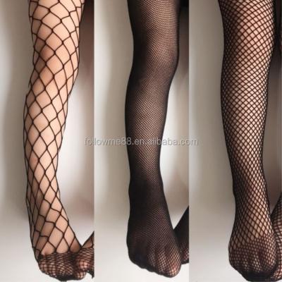 China Breathable Kids Babies Black Mesh Fishnet Pantyhose Stockings Big Small Tights Medium Net for sale