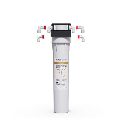 China Hot Sale Hotel OEM/ODM One Stage 15 Inch Under Sink Connect Tap Water Prefiltration Remove Impurities And Improve Taste Water Filter for sale