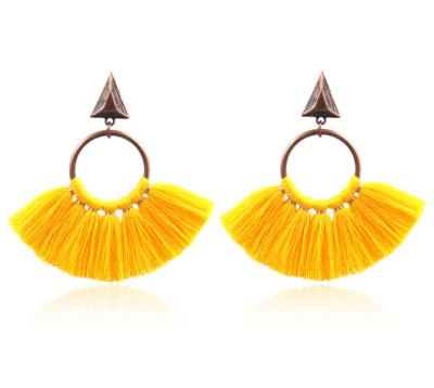 China BOHEMIA factory products wholesale women's fashion earrings the latest party tassel earrings for sale