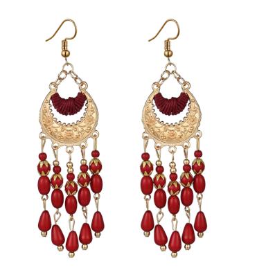 China Wholesale new arrivals women fashion earrings tassel Bohemian earrings from BOHEMIA for sale