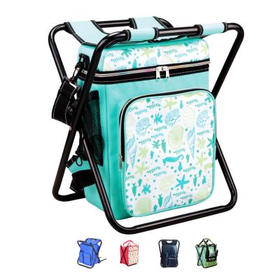 China ICEMI Waterproof Sample Available Folding Beach Chair Fishing Camping Insulated Cooler Bag Backpack For Picnic for sale