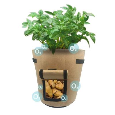 China U-FLY Plant Fiber Durable Reusable Garden Planter Bags Potato Growing Grow Bags Garden Grow Bag for sale