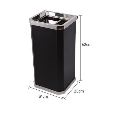 China Sustainable Office Buildings Hotel POS Rectangular Garbage Bin for sale