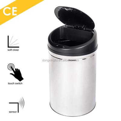 China Stainless Steel Sustainable Automatic Sensor Rubbish Bin Kitchen Waste Trash 30 Liter for sale