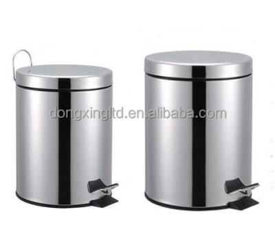 China Sustainable Stainless Steel Step Trash Can 3L 5L Slow Soft Closing for sale