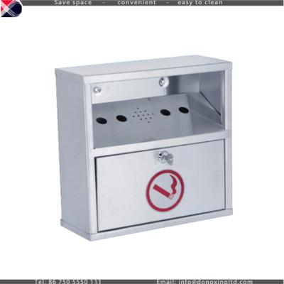 China Square Stainless Steel Outdoor Wall Mounted Ashtray for sale