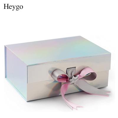 China Recyclable Custom Luxury Magnetic Color Card Box Sleeve Gift Display Holographic Paper Packaging for sale