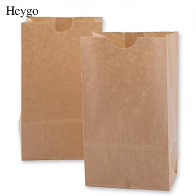 China Recycled Materials Recycled Kraft Paper Bags Brown Paper Lunch Bags Lunch Party Sandwich Bags Bulk Pack for sale