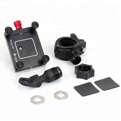 China Precision Stable Process 22mm CNC AL Material Handlebar Mount Mobile Phone Extendable Holder For Motorcycle for sale