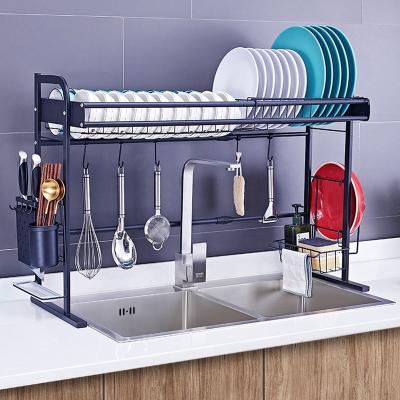 China Sustainable Industrial Wooden Organizer Dish Drying Rack Rack Shelf Metal Bottle Storage Iron Sideboard for Bowl and Cup for sale