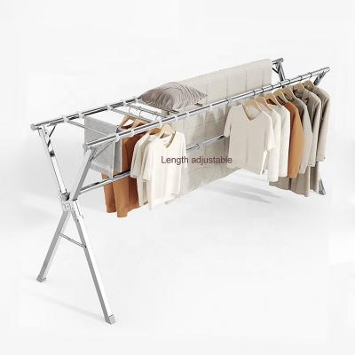 China Daily Life Clothes Drying Rack X-Shape Foldable Laundry Drying Rack Portable Mannequin Made Of Rustproof Steel for sale