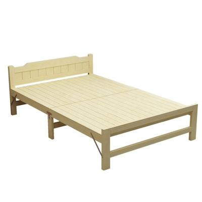 China Unfinished Modern Pine Farmhouse Wood Single Bed With Hardwood Slats Support Suitable For Boys Girls Kids Bedroom for sale