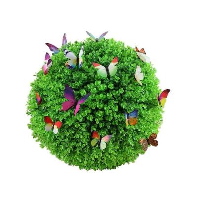 China Indoor Home Decorative Artificial Ball Capsule Tree Eco-friendly Milan Grass Ball Artificial Grass for sale