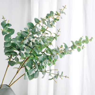 China Home Decoration Wholesale High Quality Artificial Eucalyptus Leaves Money Leaves Factory Artificial Leaf for sale