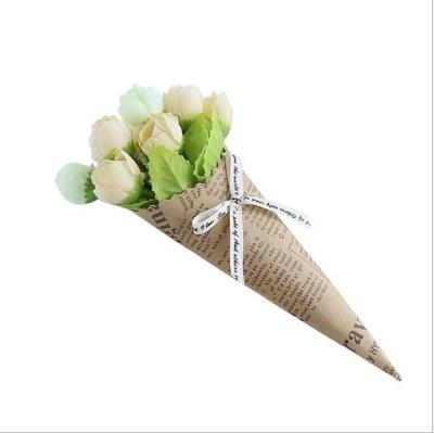 China Mini Home Soap Rose Bouquet Decoration Wrapping Paper for sale