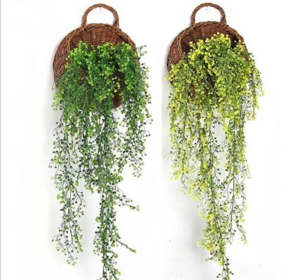 China Home Shooting Green Long Spring Rattan Props Artificial Hanging Pieces Decoration Leave for sale