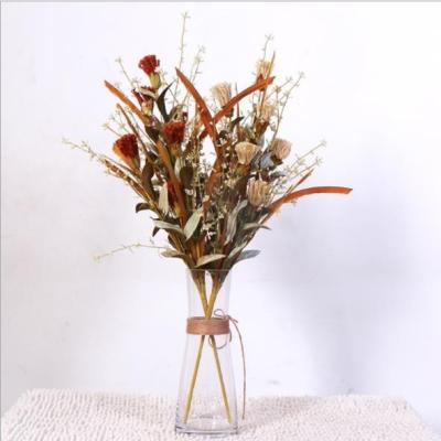 China Home decoration dried artificial flower bouquet used in interior decoration for sale