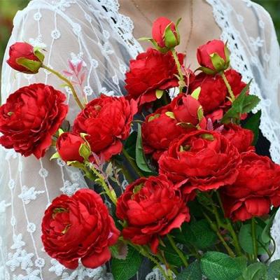 China Wedding silk bouquet artificial flowers large home decoration cheap china wholesale real bulk touch the everlasting flower to pay later for sale