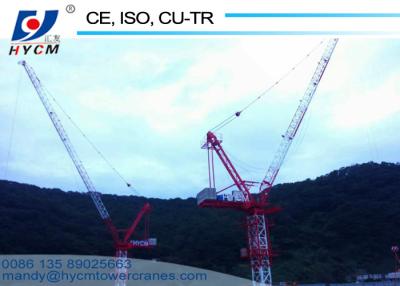 China 45m Luffing Boom Tower Crane D4522 Mobile Jib Crane Schneider 380V/60Hz Tower Crane Working Condition for sale