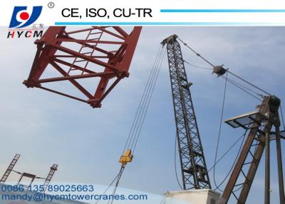 China HYCM Self Erecting Tower Crane Static Tower Crane 10ton Derrick Tower Crane for sale