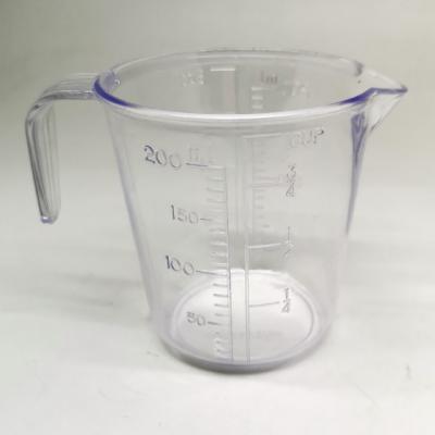 China Bestselling Plastic Measuring Cup STARWOOD #18SWTT337 Plastic 200ml 1 Cup PS Kitchen Measuring Jug for sale