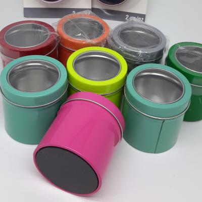 China Inexpensive Magnetic Spice Holder Herb Shaker Spice Tin Can Holder Rack For Seasonings Condiment Preference for sale