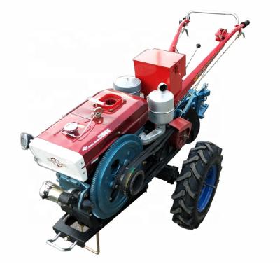 China Farms Agricultural Machinery Diesel Tractor 8hp 12hp 15hp 18hp 20hp 22hp Two Wheels Walking Tractors Hot Sale for sale