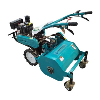 China Mini Rice Farm Power Tiller Weeder Grass Cutter Grass Cutter Seedling Killer Straw Return Machine for sale