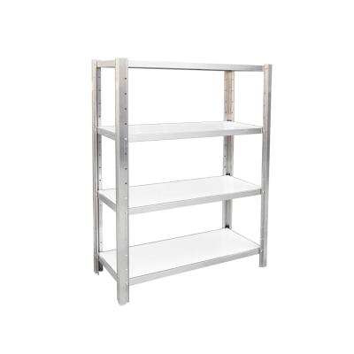 China 4 Tier Supermarket Heavy Duty Double Sided Supermarket Rack Rack Shelf Stainless Steel Vegetable Shelf for sale