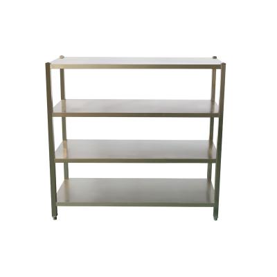 China Supplier Metal 304 Stainless Steel Rack Shelf Double Sided Stainless Steel Kitchen Shelf Commercial Shelf for sale