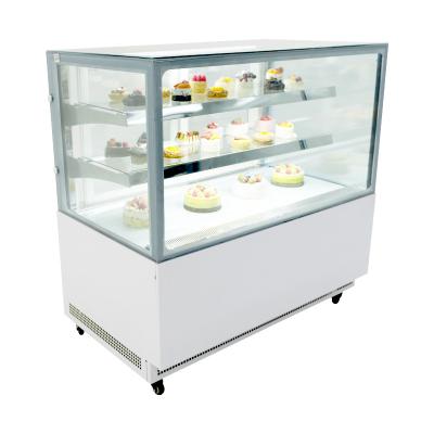 China Vegetable Single-temperature Refrigerator Freezer Fruit Display Rack Cake Topper Countertop Display Refrigerator Cooler for sale