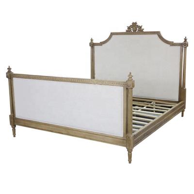 China American Country Style Eco-friendly Queen Size Bed Home Furniture Bedroom King Solid Wood Single Double Bed for sale