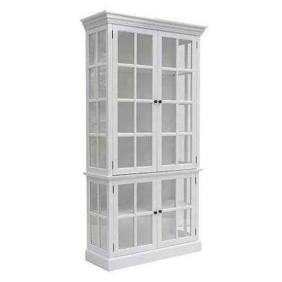 China Factory Direct Selling Rural Solid Wood Porcelain Single Door Vintage Wine Cabinet Storage Factory Direct for sale