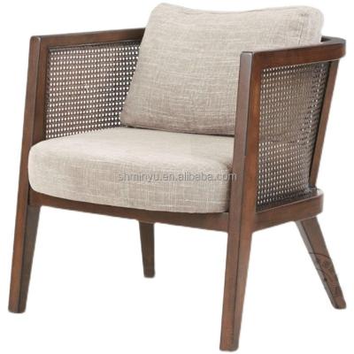 China Contemporary Nordic Solid Wood Armchairs, Sofa Chairs, Home Accommodation Rattan Leisure Chairs for sale