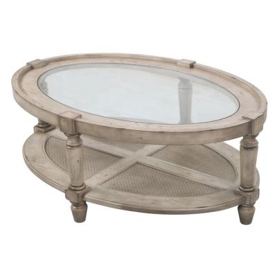 China Contemporary classic modern wood dining room furniture center table glass coffee table for sale