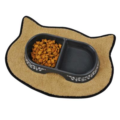 China Waterproof Anti-Slip Pet Bowl Mat Household Pet Ware Household Mat Pet Food Feeding Mat for sale