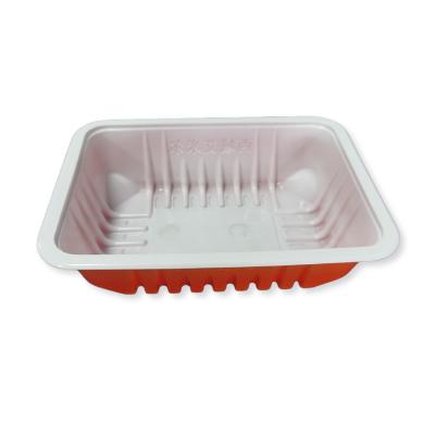 China Reused Materials Red Rectangle Shoe Box Storage Boxes With Lids Soap For Packing Plastic Box Tray for sale